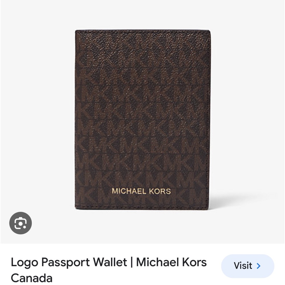Michael Kors Logo Passport Wallet